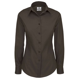 [900001572] Košulja ženska dugi rukavi B&C Black Tie 135g tamno smeđa XL!!