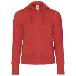 [900001604] Majica dugi rukavi B&C Hooded Full Zip/women 280g crvena M!!