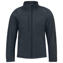 [900001607] Jakna zip muška B&C Hooded Softshell tamnoplava S