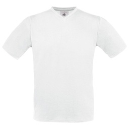 [000015879] Majica kratki rukavi B&C Exact V-Neck 150g bijela M!!