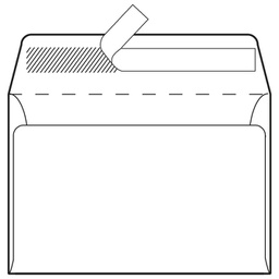 [000000132] Kuverte B6-BB strip 75g pk1000 Fornax