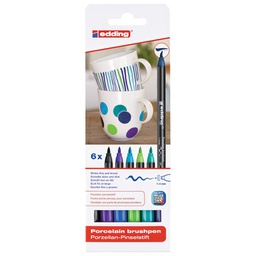 [000016509] Marker brushpen za porculan-keramiku 4200/6 Edding cool blister