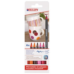 [000016510] Marker brushpen za porculan-keramiku 4200/6 Edding warm blister