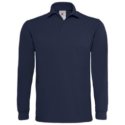 [900002233] Majica dugi rukavi polo B&C Heavymill LSL 230g tamnoplava 2XL!!