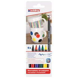 [000016783] Marker brushpen za porculan-keramiku 4200/6 Edding family cool blister