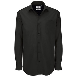 [900002286] Košulja muška dugi rukavi B&C Heritage 125g crna 3XL!!