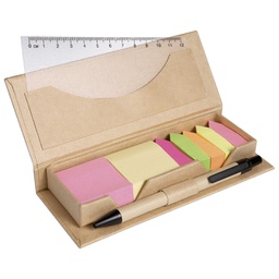 [900002356] Blok samoljepljiv u kutiji 2 post it + 5 zastavica + ravnalo + olovka kemijska
