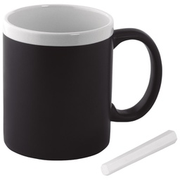 [900002608] Šalica 300ml+kreda bijela/crna