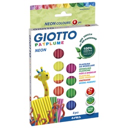 [000017608] Plastelin  8neon bojax33g extra soft Giotto Fila 513200 blister!!