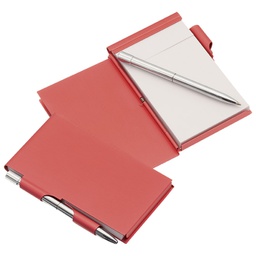 [900002960] Notes A6 čisti 50L u aluminijskom okviru sa olovkom kemijskom crveni!!