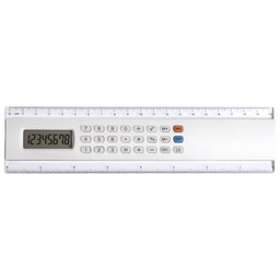 [900003198] Ravnalo 20 cm sa kalkulatorom bijelo!!