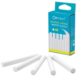 [000018529] Kreda školska okrugla besprašna fi-10 mm pk10 Connect bijela blister