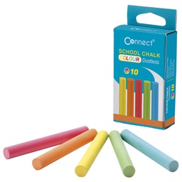 [000018530] Kreda školska okrugla besprašna fi-10 mm 10boja pk10 Connect blister
