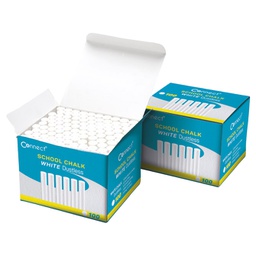 [000018531] Kreda školska okrugla besprašna fi-10 mm pk100 Connect bijela