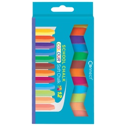 [000018536] Kreda školska četvrtasta soft 12boja Connect