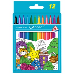 [000018683] Flomaster školski  12boja trokutasti Connect blister