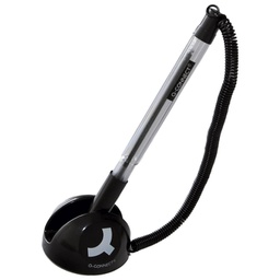 [000018687] Olovka kemijska na stalku (ispis plavi) Q-Connect KF00841 crna blister