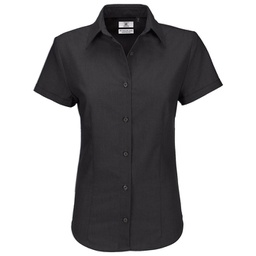 [900003572] Košulja ženska kratki rukavi B&C Oxford 135g crna 4XL!!