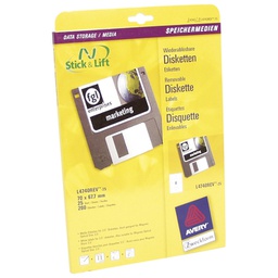 [000018976] Etikete ILK za diskete 70x67,7mm odljepljive pk25 Zweckform L4740REV-25!!