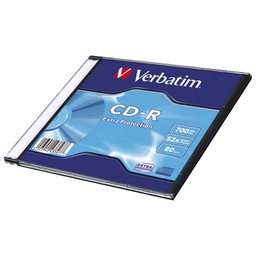 [000019290] CD-R 700/80 52x slim Extra protection Verbatim 43347