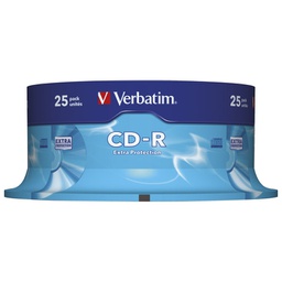 [000019307] CD-R 700/80 52x spindl Extra protection pk25 Verbatim 43432