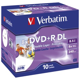 [000019426] DVD+R DL 8,5/240 8x JC printable Verbatim 43665!!
