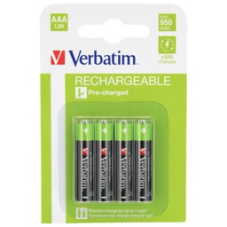 [000019518] Baterija za punjenje 1,2V AAA pk4 Verbatim 49942 LR03 blister!!