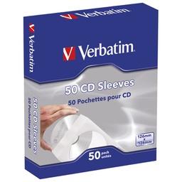 [000019522] Etui za 1 CD papir s prozorom pk50 Verbatim 49992 bijeli