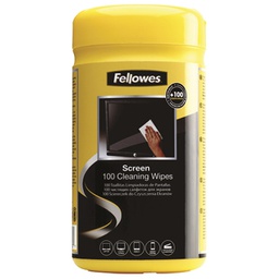 [000019967] Sredstvo za brisanje ekrana-vlažne maramice pk100 Fellowes 9970311
