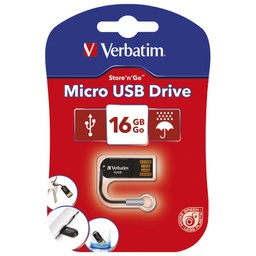 [000020246] Memorija USB 16GB 2.0 Store'n'Go Micro Verbatim 44050 crna blister!!
