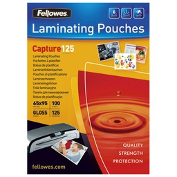 [000021109] Folija za plastificiranje 125my 65x95 mm sjajna pk100 Fellowes 5306702
