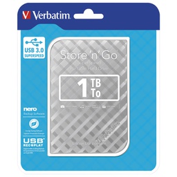 [000021683] Hard disk 2.5"     1Tb USB 3.0 - 3D surface Verbatim 53197 srebrni blister