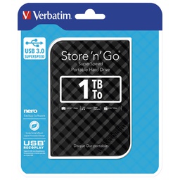 [000021684] Hard disk 2.5"     1Tb USB 3.0 - 3D surface Verbatim 53194 crni blister
