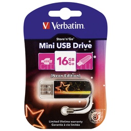 [000022132] Memorija USB 16GB Store'n'Go mini Neon Edition Verbatim 49394 narančasta blister!!