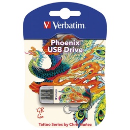 [000022136] Memorija USB 16GB Store'n'Go mini Tatoo Edition - Phoenix Verbatim 49887 blister!!