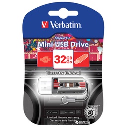 [000022577] Memorija USB 32GB Store'n'Go mini Cassette mini Verbatim 49391 crna blister!!