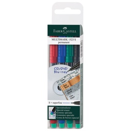 [000001287] Marker permanentni 0,4 mm Multimark Faber-Castell 152304/4boje
