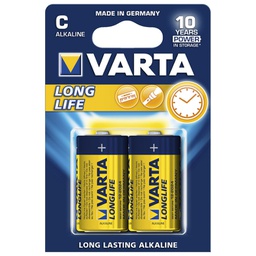 [000022719] Baterija alkalna 1,5V C Longlife pk2 Varta LR14 blister!!
