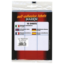[000022841] Etikete slep  73x37 mm pk10L Markin 10048 blister