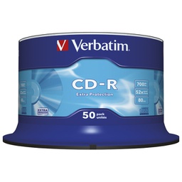 [000022912] CD-R 700/80 52x spindl Extra protection pk50 Verbatim 43351