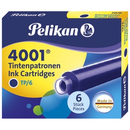 [000022953] Tinta za nalivpero patrone pk6 4001 Pelikan 301176 (100401545) plava
