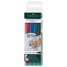[000001304] Marker permanentni 1,0 mm Multimark Faber-Castell 152504/4boje
