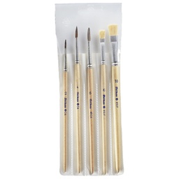 [000022967] Kist za vodene boje 2,4,6+tempere 6,10 u pvc vrećici Pelikan 718163 (400142597) blister