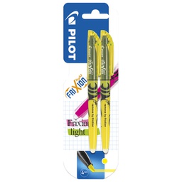 [000023077] Signir 3,8 mm tekući Frixion light piši-briši pk2 Pilot žuti blister!!