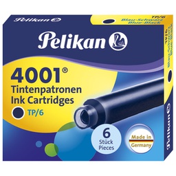 [000023262] Tinta za nalivpero patrone pk6 4001 Pelikan 301184 plavo/crna