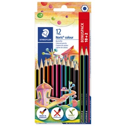 [000023382] Boje drvene  12boja Noris colour Staedtler 185 C12P  10+2 boje gratis blister