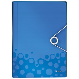 [000023563] Mapa za kućni budžet  6 pregrada s gumicom pp Wow Leitz 45890136 plava