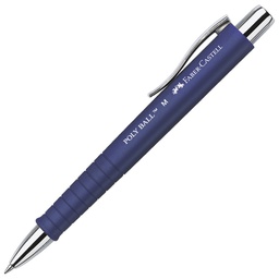 [000001357] Olovka kemijska gumirana Poly Ball M Faber-Castell 241151 plava