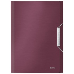 [000023597] Mapa za kućni budžet  6 pregrada s gumicom pp Style Leitz 39570028 bordo!!