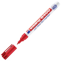 [000023623] Marker za CD/DVD permanentni 0,5-1 mm Edding 8400 crveni